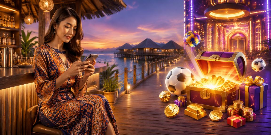 Peminat bola sepak Sabah menyaksikan perlawanan dan membuat pertaruhan dalam talian gaya Malaysia